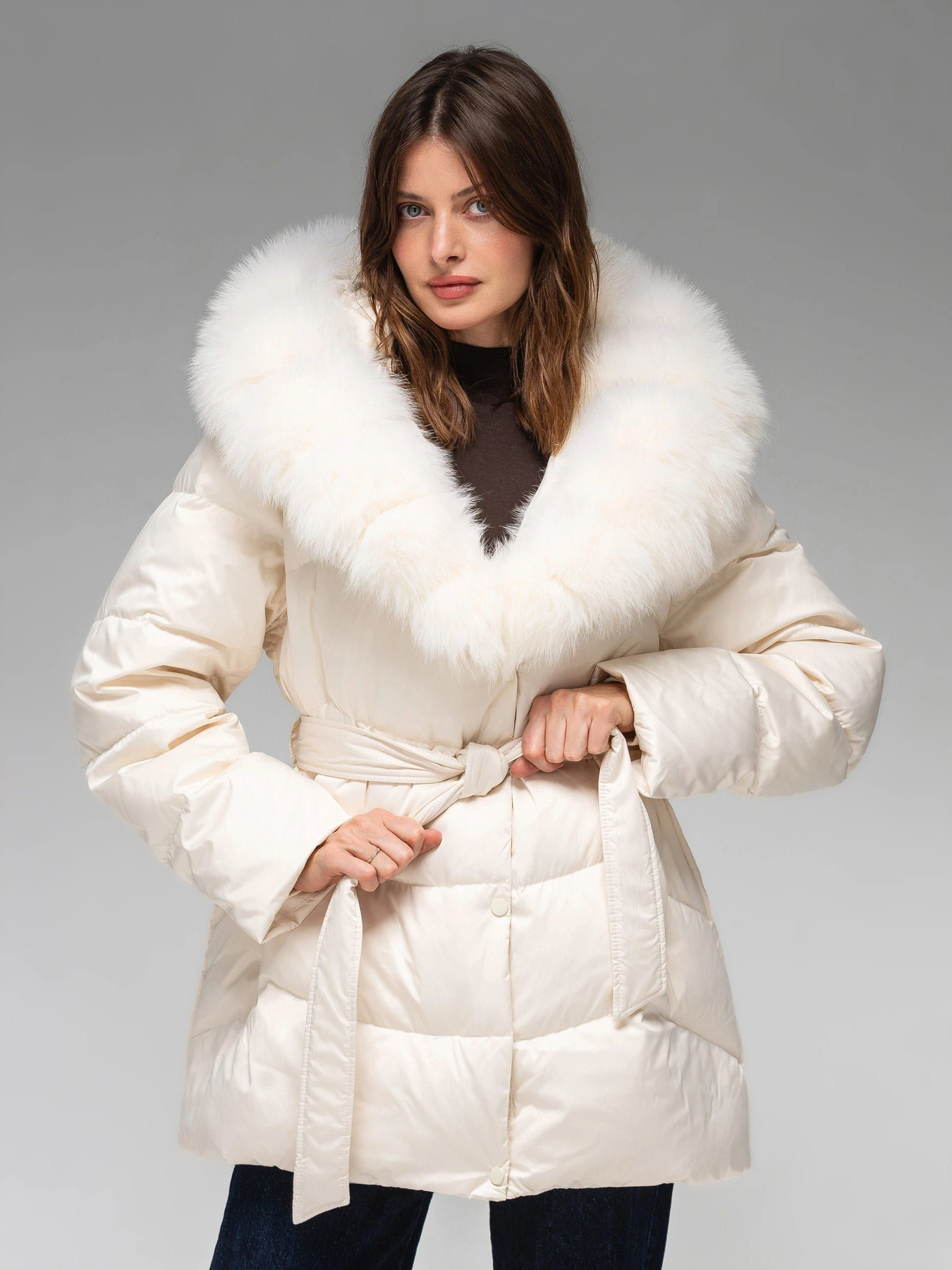 Куртки та дублянки VIVA WEAR 8160 модель 8160-milky Куртки та дублянки VIVA WEAR 8160 модель 8160-milky Фото