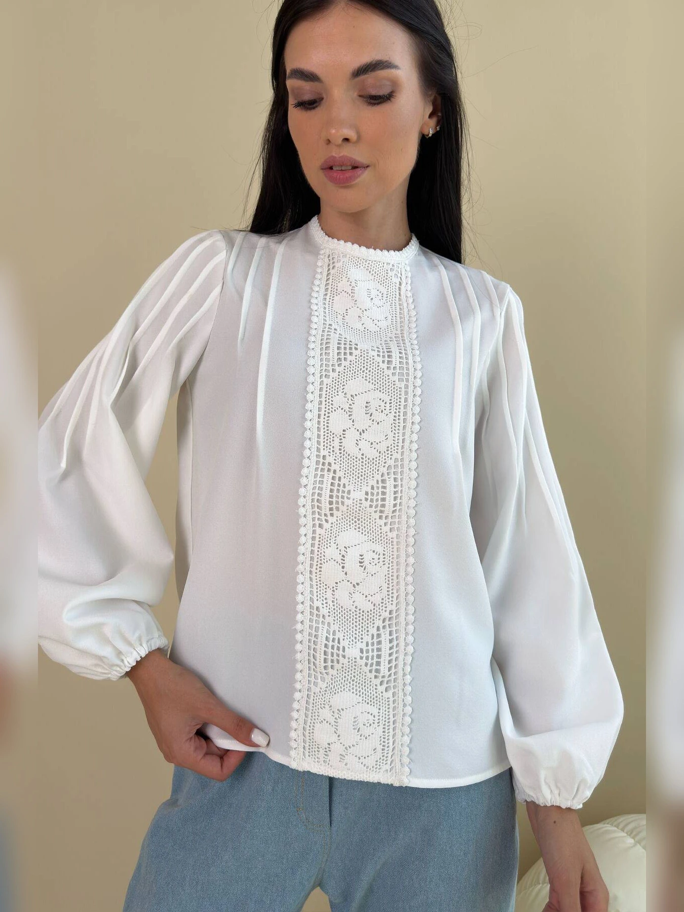 Сорочки NENKA модель nenka3857-c01-molochnij-print Фото