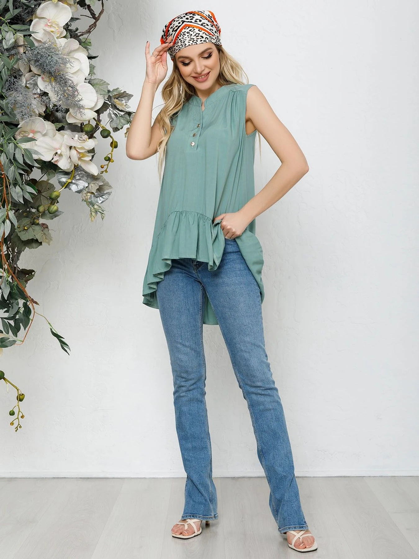 Сорочки ISSA Plus модель SA-203_mint Сорочки ISSA Plus модель SA-203_mint Фото