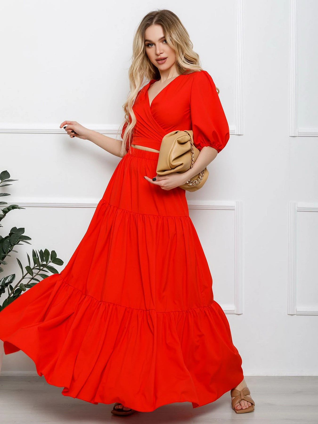 Костюмы ISSA Plus модель 12614_red Костюмы ISSA Plus модель 12614_red Фото
