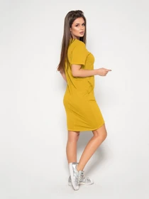 Платья ISSA Plus модель 10364_mustard Фото