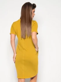 Платья ISSA Plus модель 10364_mustard Фото