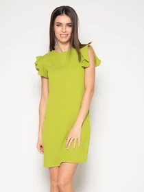 Платья ISSA Plus модель 10403_olive Фото