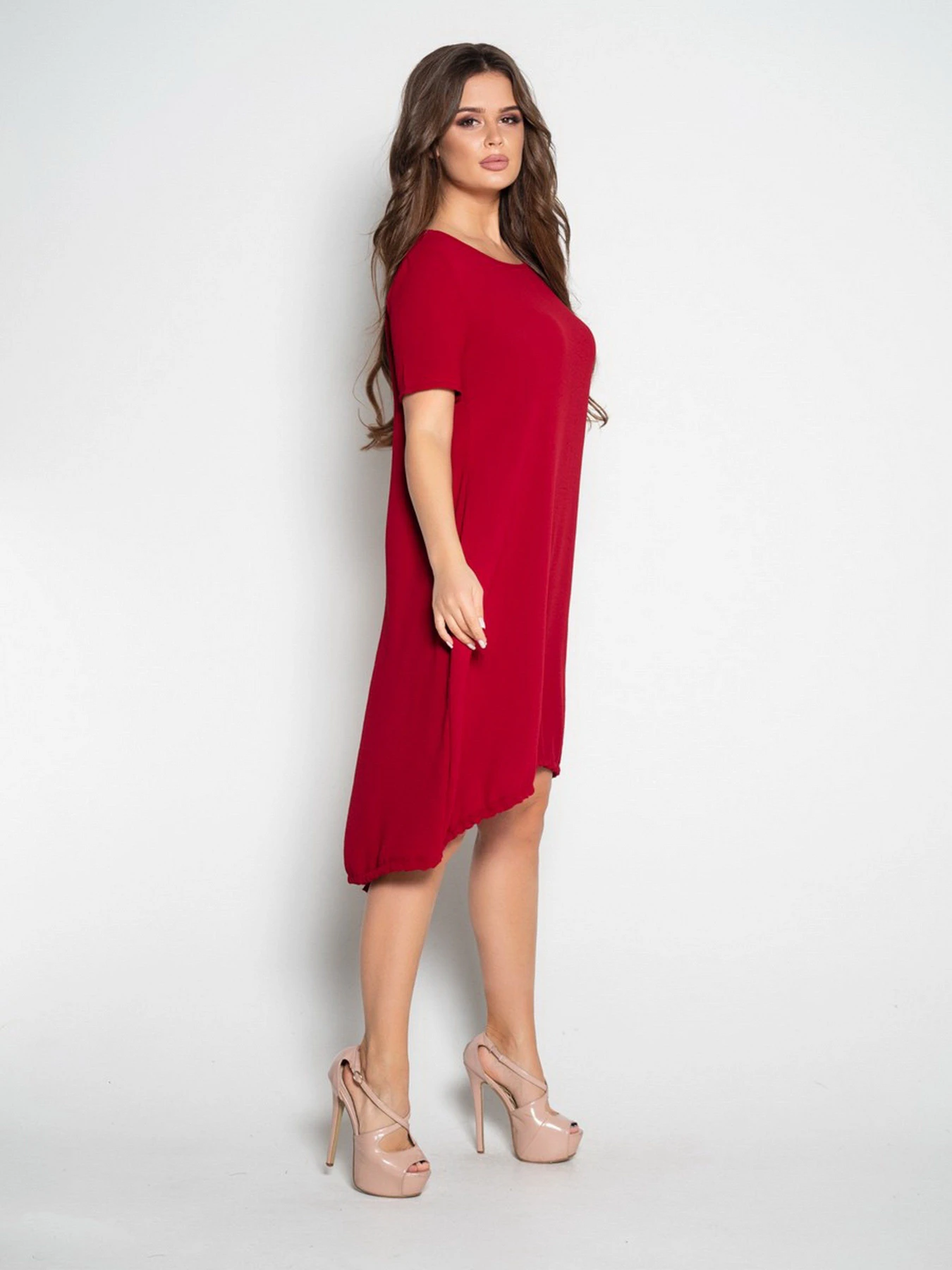 Платья ISSA Plus модель 10497_burgundy Платья ISSA Plus модель 10497_burgundy Фото