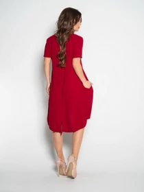 Платья ISSA Plus модель 10497_burgundy Фото