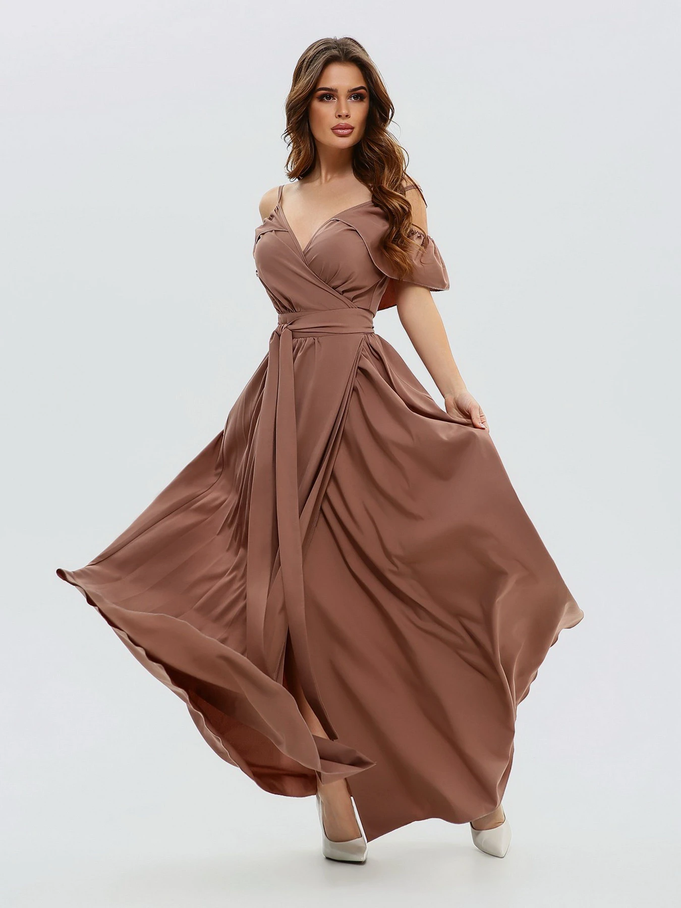 Сукні ISSA Plus модель 10816_brown Фото