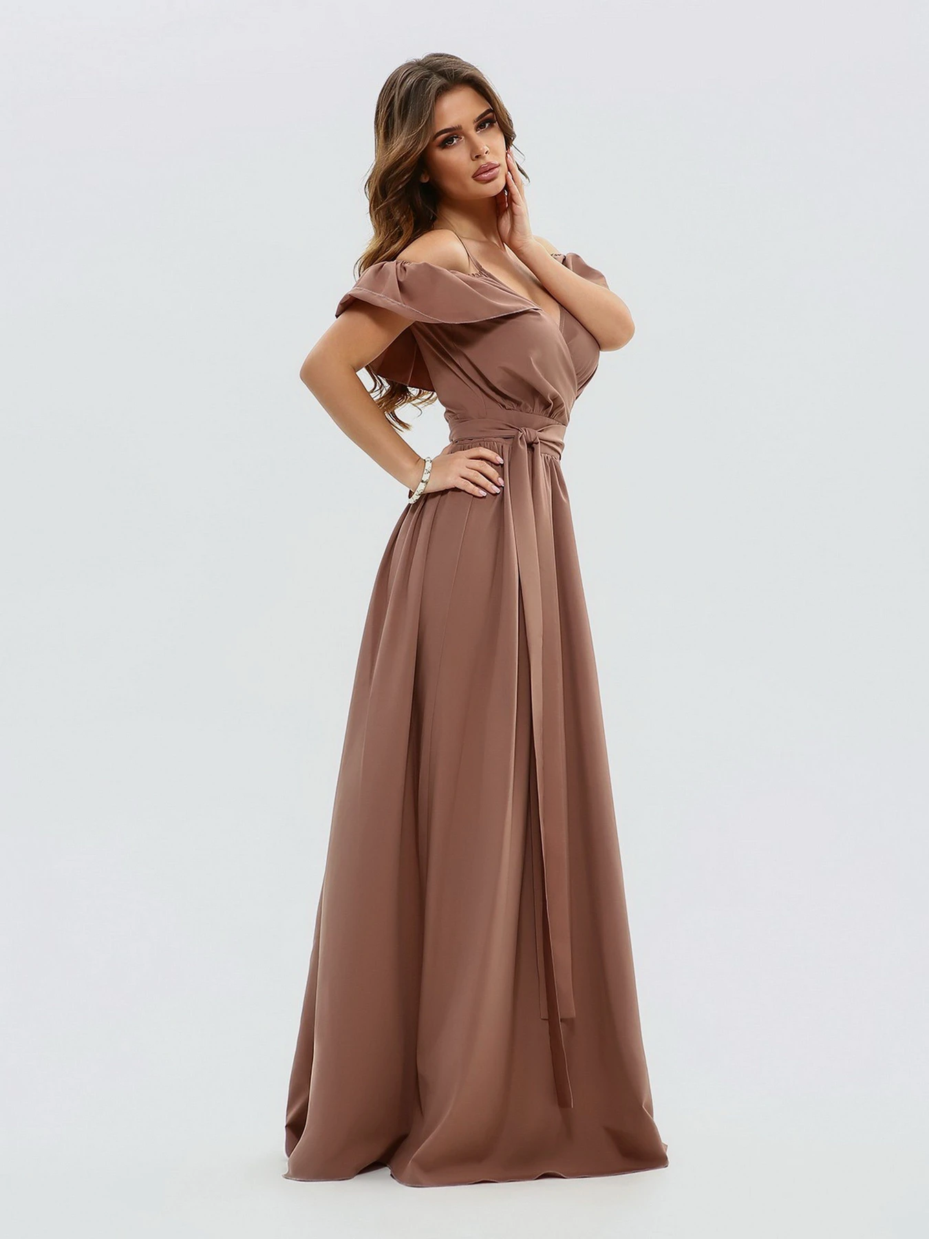 Сукні ISSA Plus модель 10816_brown Фото