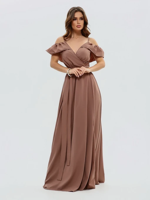 Платья ISSA Plus модель 10816_brown Фото