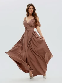 Сукні ISSA Plus модель 10816_brown Фото