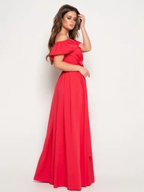 Сукні ISSA Plus модель 10816_crimson Фото
