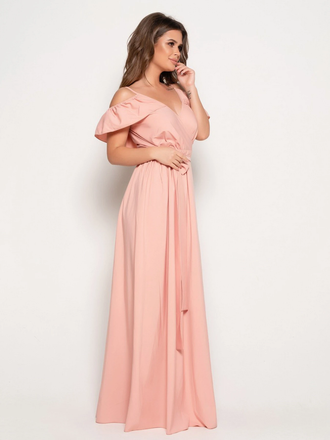 Платья ISSA Plus модель 10816_peach Платья ISSA Plus модель 10816_peach Фото