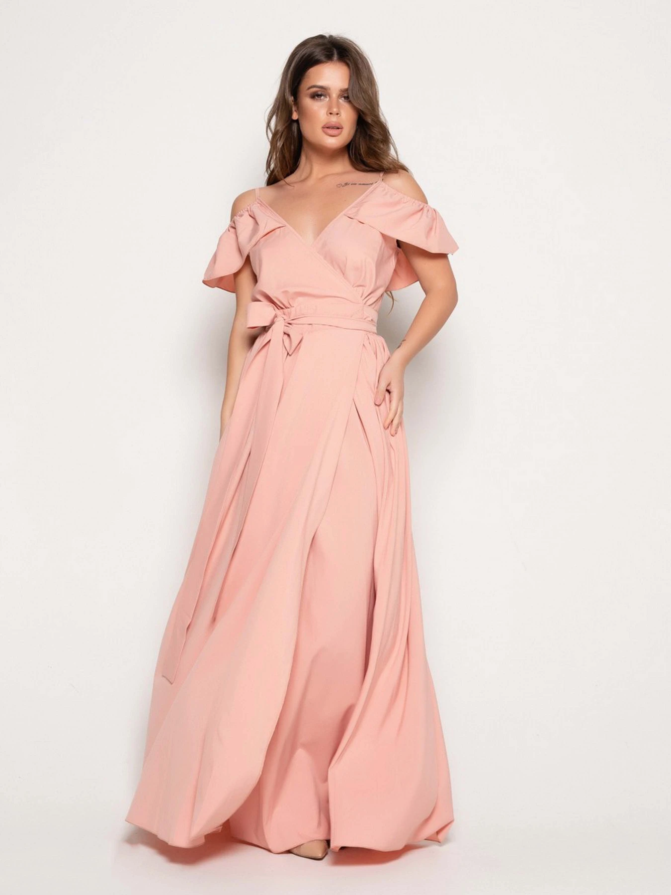 Платья ISSA Plus модель 10816_peach Платья ISSA Plus модель 10816_peach Фото
