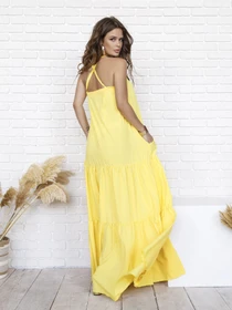 Платья ISSA Plus модель 12027_yellow Фото