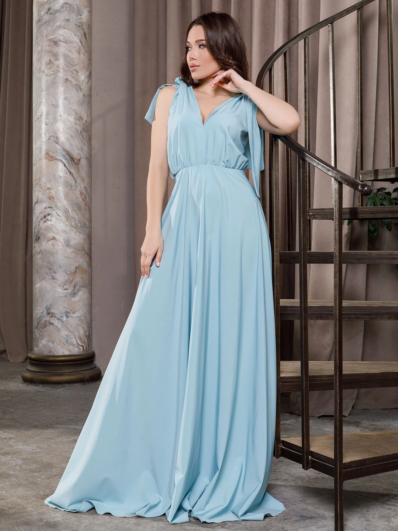 Сукні ISSA Plus модель 12062_blue Сукні ISSA Plus модель 12062_blue Фото