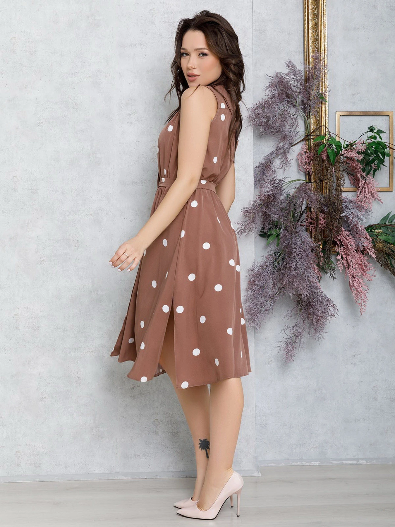 Платья ISSA Plus модель 12551_brown Фото