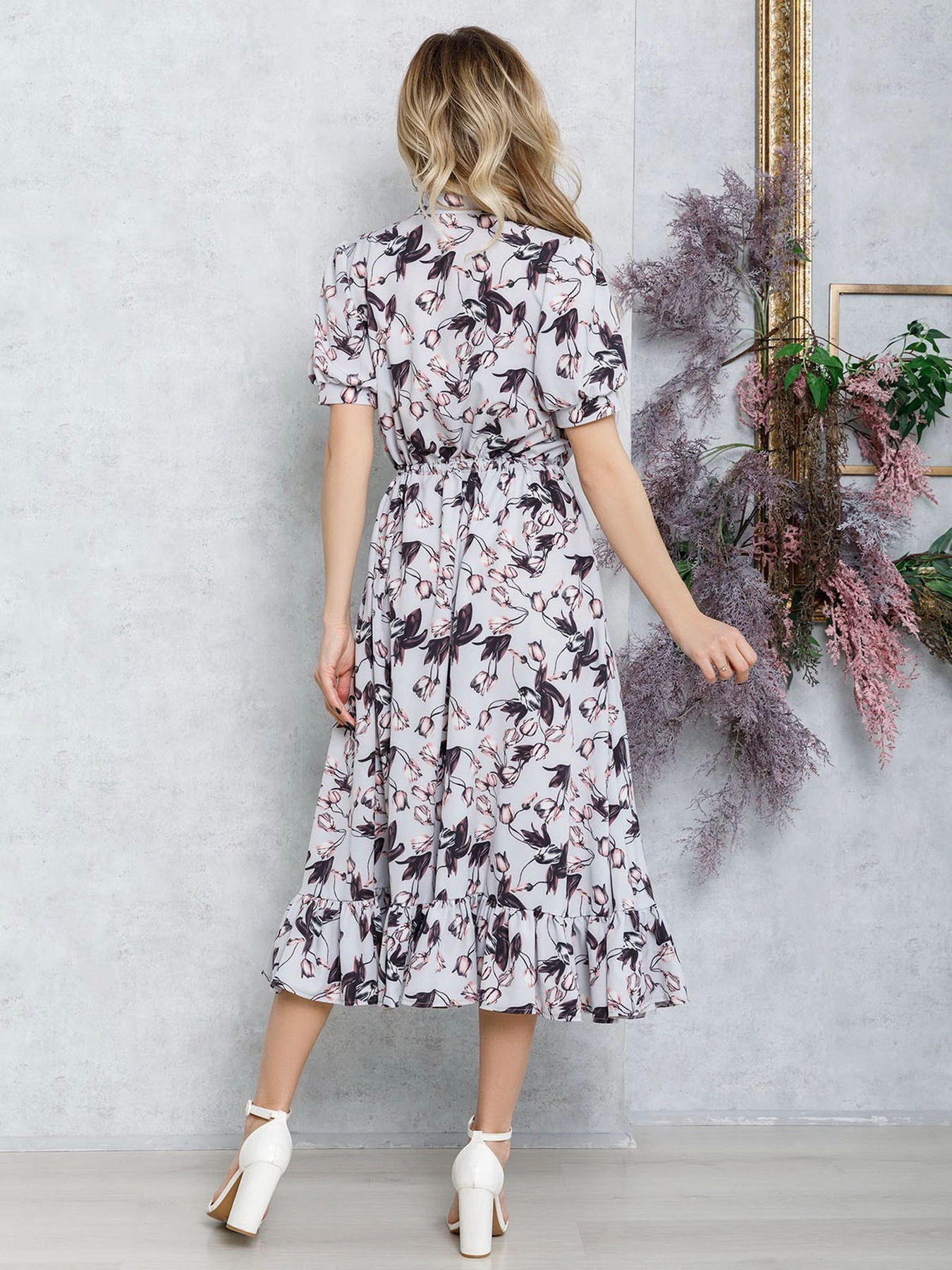 Платья ISSA Plus модель 12552_grey Платья ISSA Plus модель 12552_grey Фото