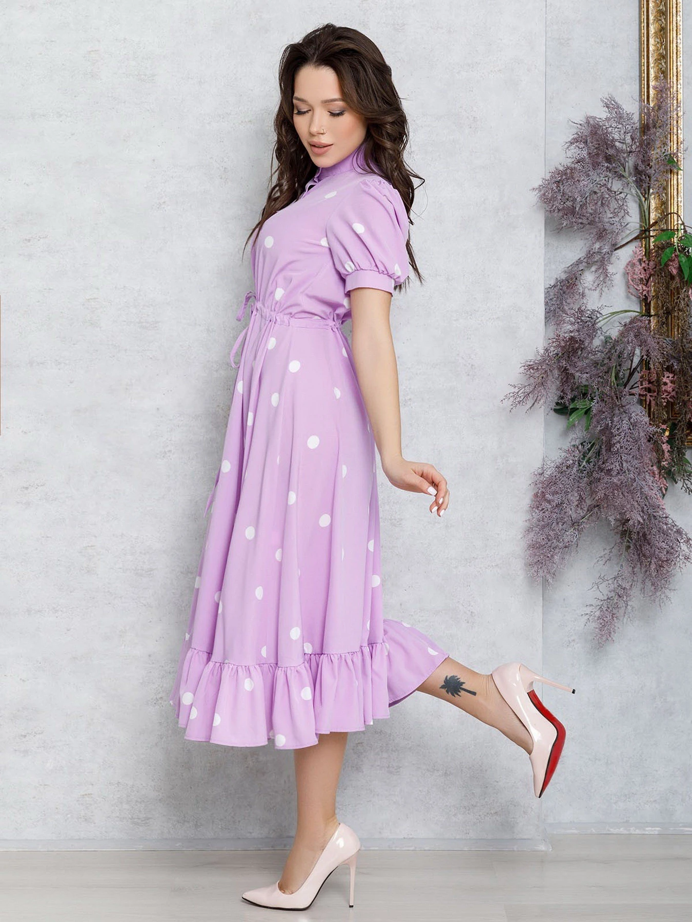 Платья ISSA Plus модель 12553_lilac Платья ISSA Plus модель 12553_lilac Фото