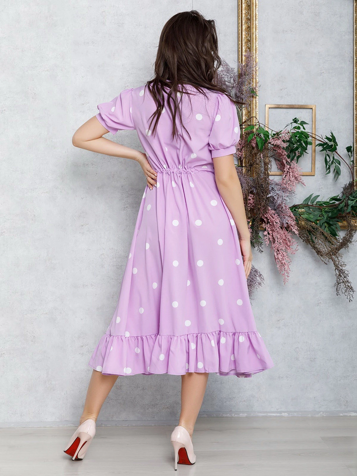 Платья ISSA Plus модель 12553_lilac Платья ISSA Plus модель 12553_lilac Фото