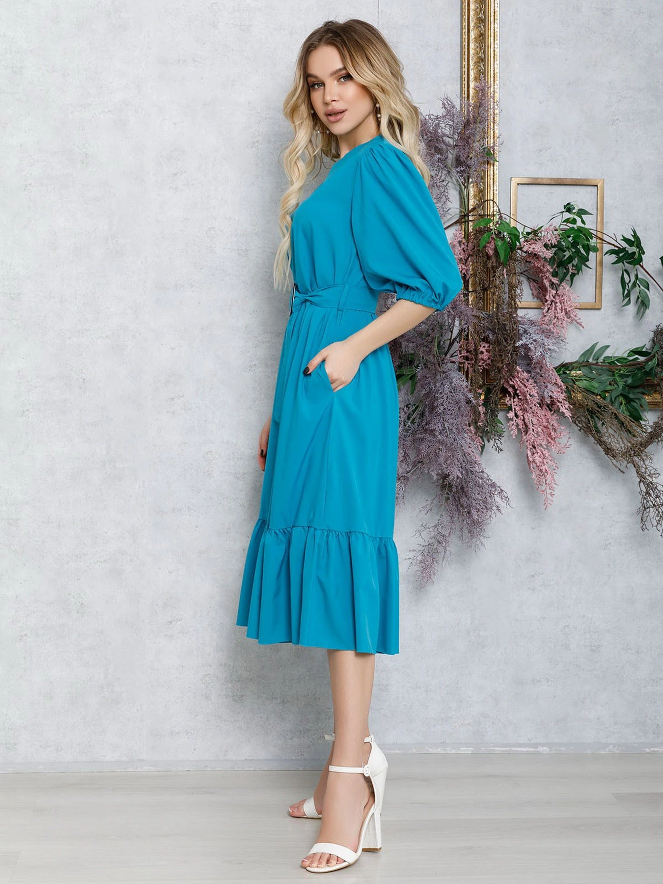 Сукні ISSA Plus модель 12583_turquoise Сукні ISSA Plus модель 12583_turquoise Фото