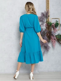 Сукні ISSA Plus модель 12583_turquoise Фото