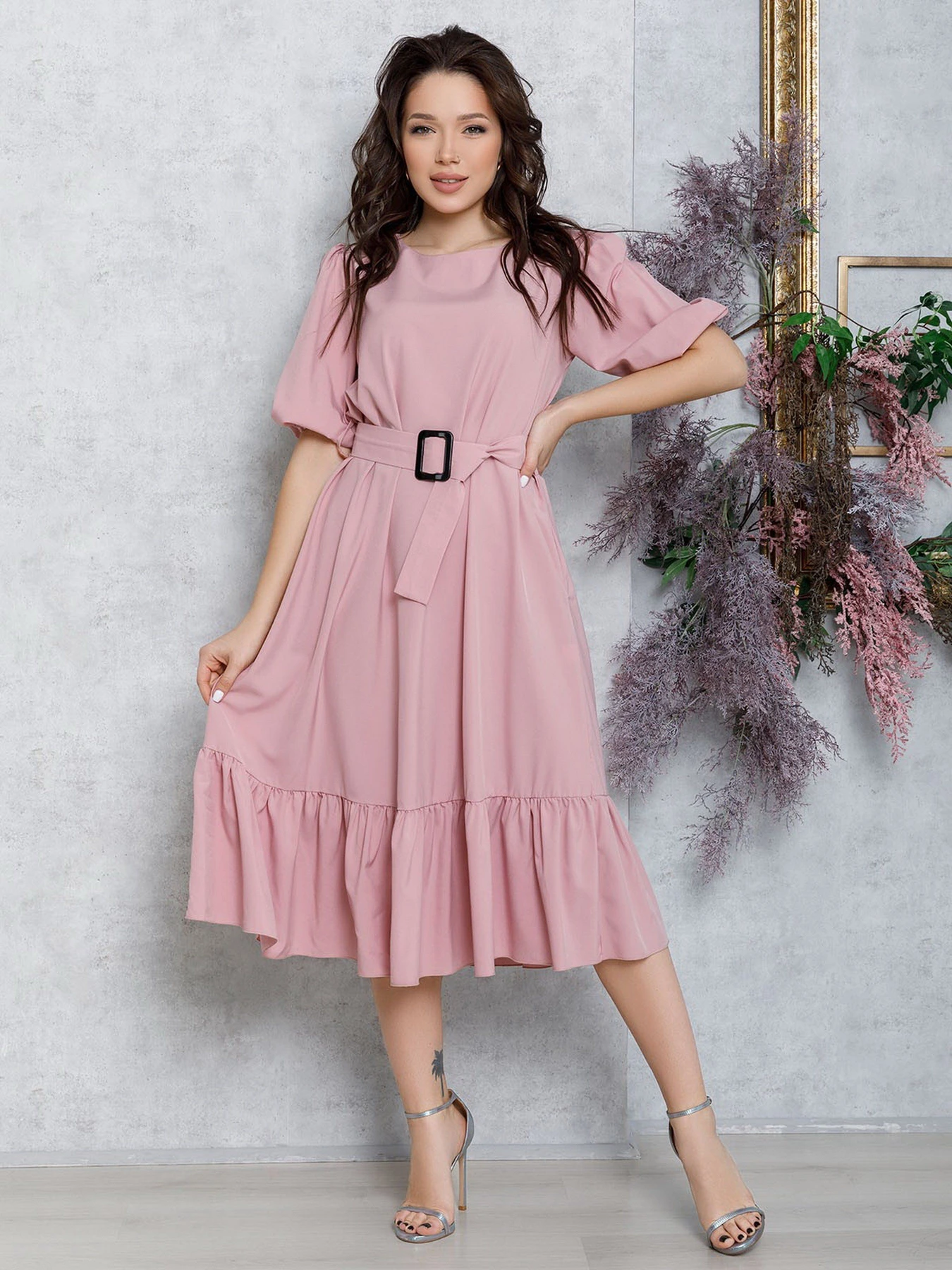Сукні ISSA Plus модель 12583_pink Фото