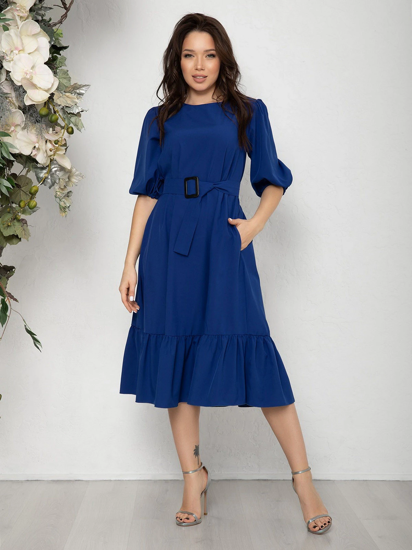 Платья ISSA Plus модель 12583_blue Платья ISSA Plus модель 12583_blue Фото