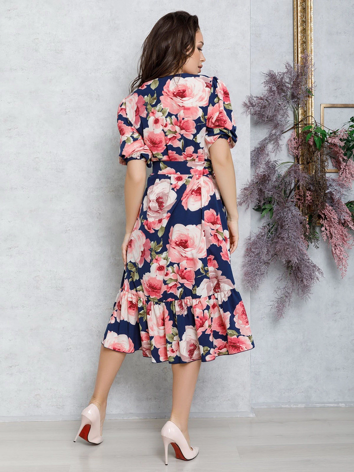 Платья ISSA Plus модель 12584_blue Платья ISSA Plus модель 12584_blue Фото