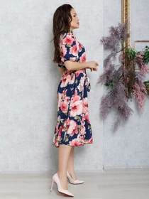 Платья ISSA Plus модель 12584_blue Фото