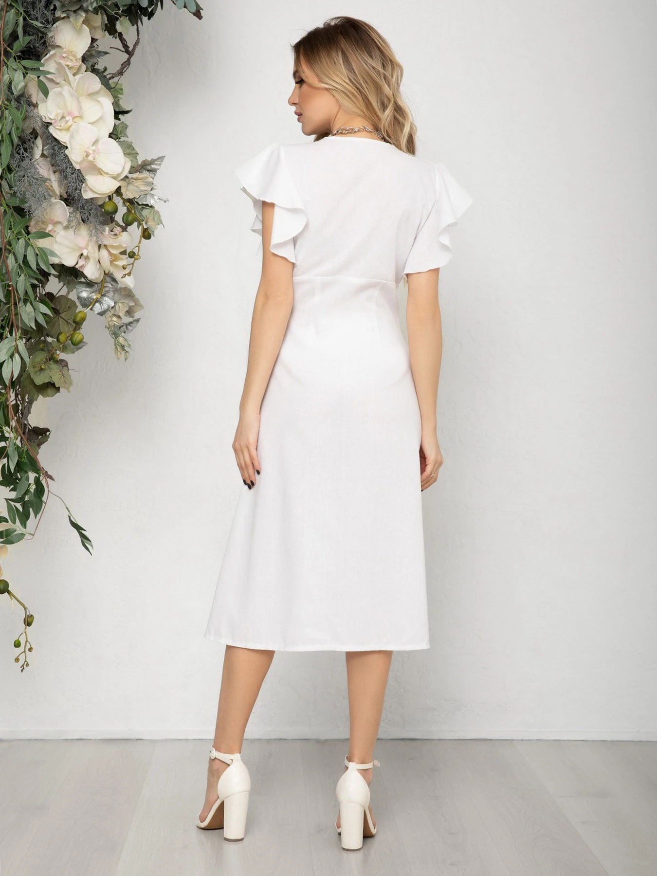 Платья ISSA Plus модель 12591_white Платья ISSA Plus модель 12591_white Фото