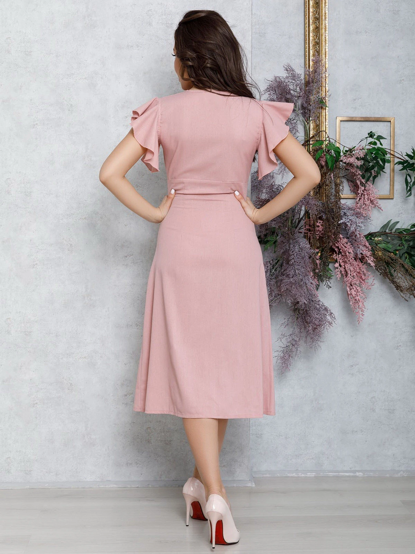 Платья ISSA Plus модель 12591_pink Платья ISSA Plus модель 12591_pink Фото
