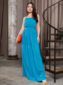 Платья ISSA Plus модель 12651_turquoise Фото
