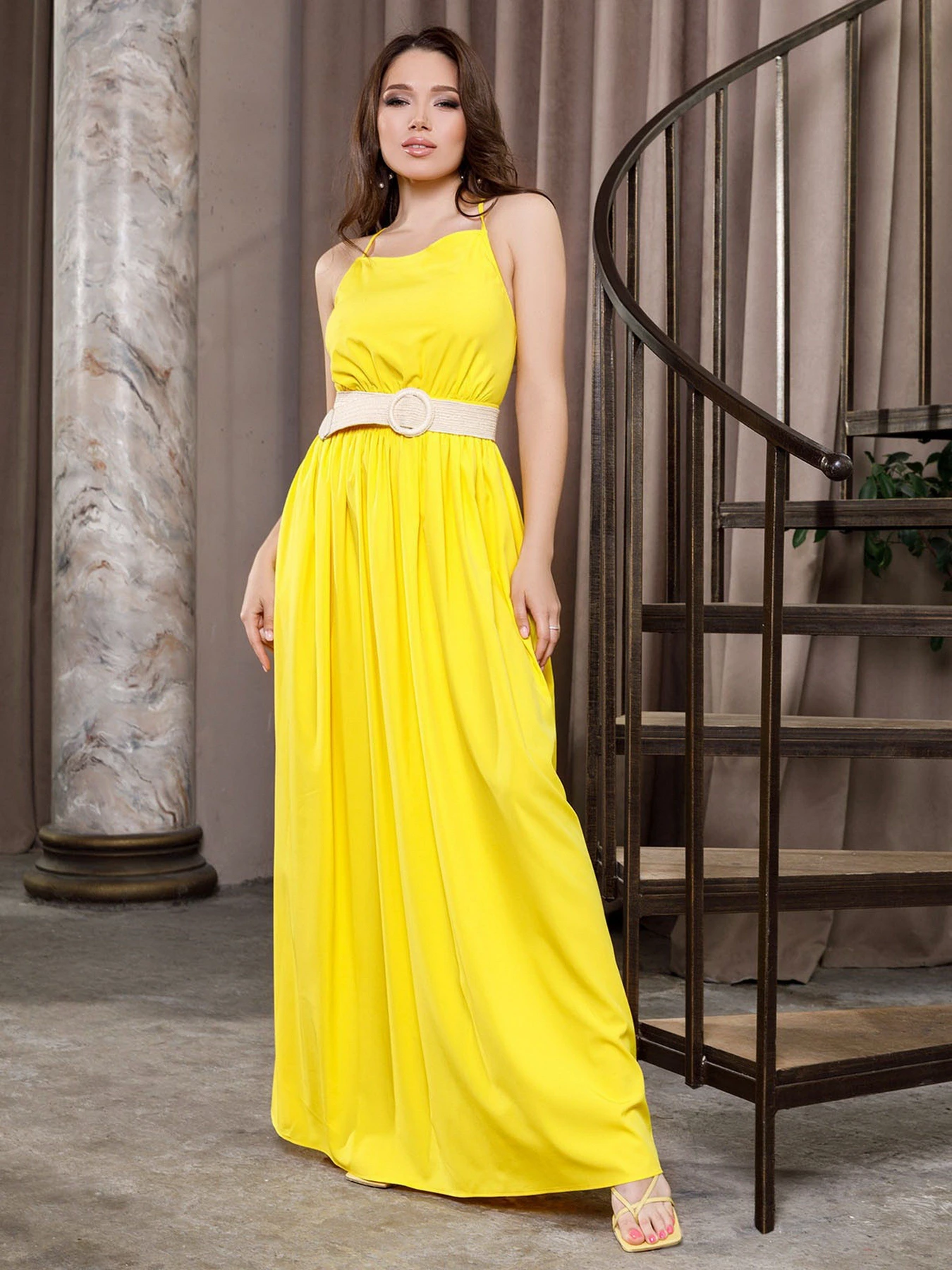 Платья ISSA Plus модель 12651_yellow Фото