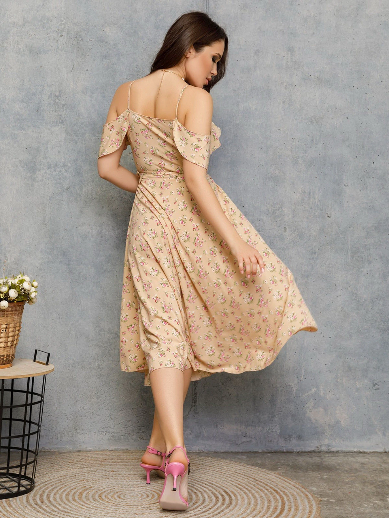 Платья ISSA Plus модель 12656_beige Платья ISSA Plus модель 12656_beige Фото