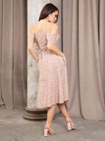 Платья ISSA Plus модель 12657_beige Фото