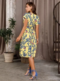 Платья ISSA Plus модель 12664_yellow Фото