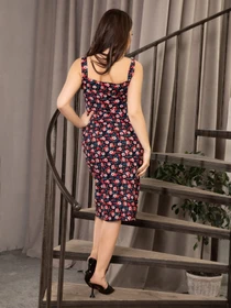 Платья ISSA Plus модель 12683_darkblue Фото
