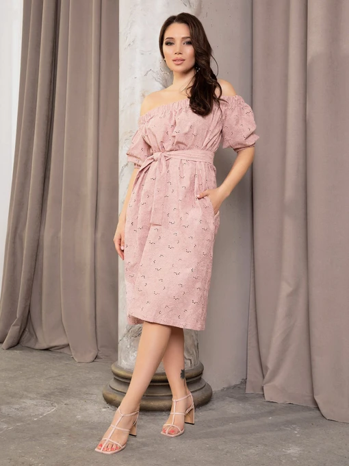 Сукні ISSA Plus модель 12686_pink Фото