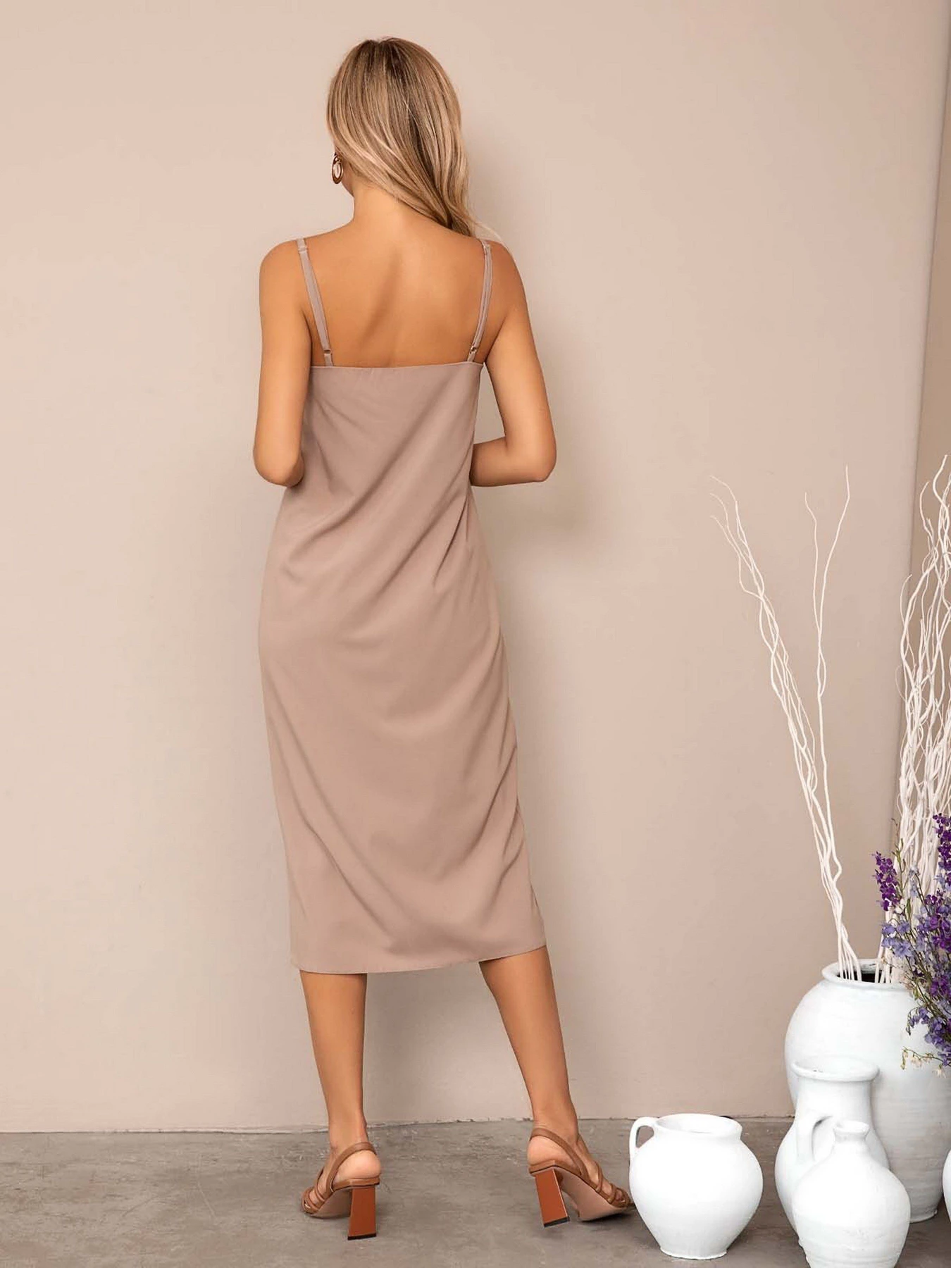 Платья ISSA Plus модель 12785_beige Платья ISSA Plus модель 12785_beige Фото