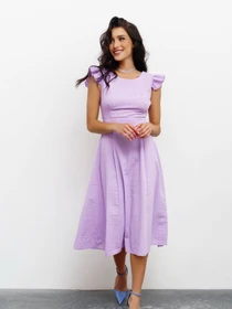 Платья ISSA Plus модель 12803_lilac Фото
