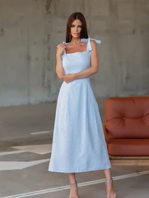 Платья ISSA Plus модель 12833_blue Фото