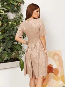 Платья ISSA Plus модель 12850_beige Фото