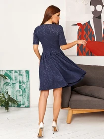 Платья ISSA Plus модель 12850_blue Фото