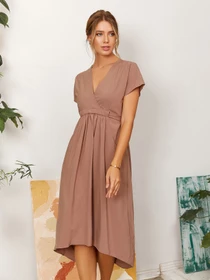Платья ISSA Plus модель 13052_beige Фото