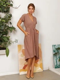 Платья ISSA Plus модель 13052_beige Фото