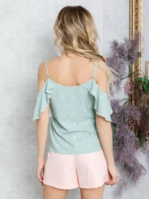 Сорочки ISSA Plus модель SA-189_mint Фото