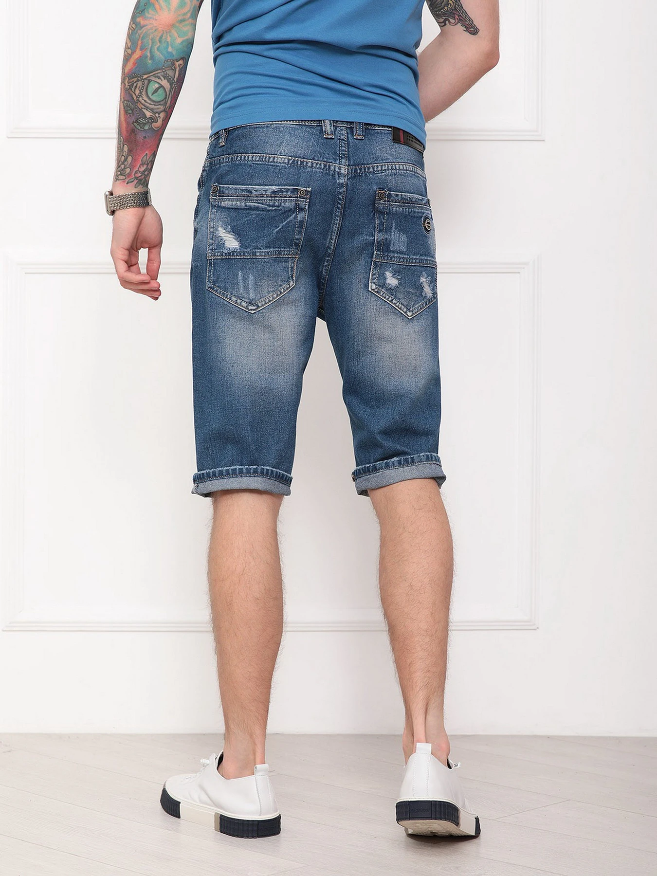 Шорты ISSA Plus модель GN4-27_blue Шорты ISSA Plus модель GN4-27_blue Фото