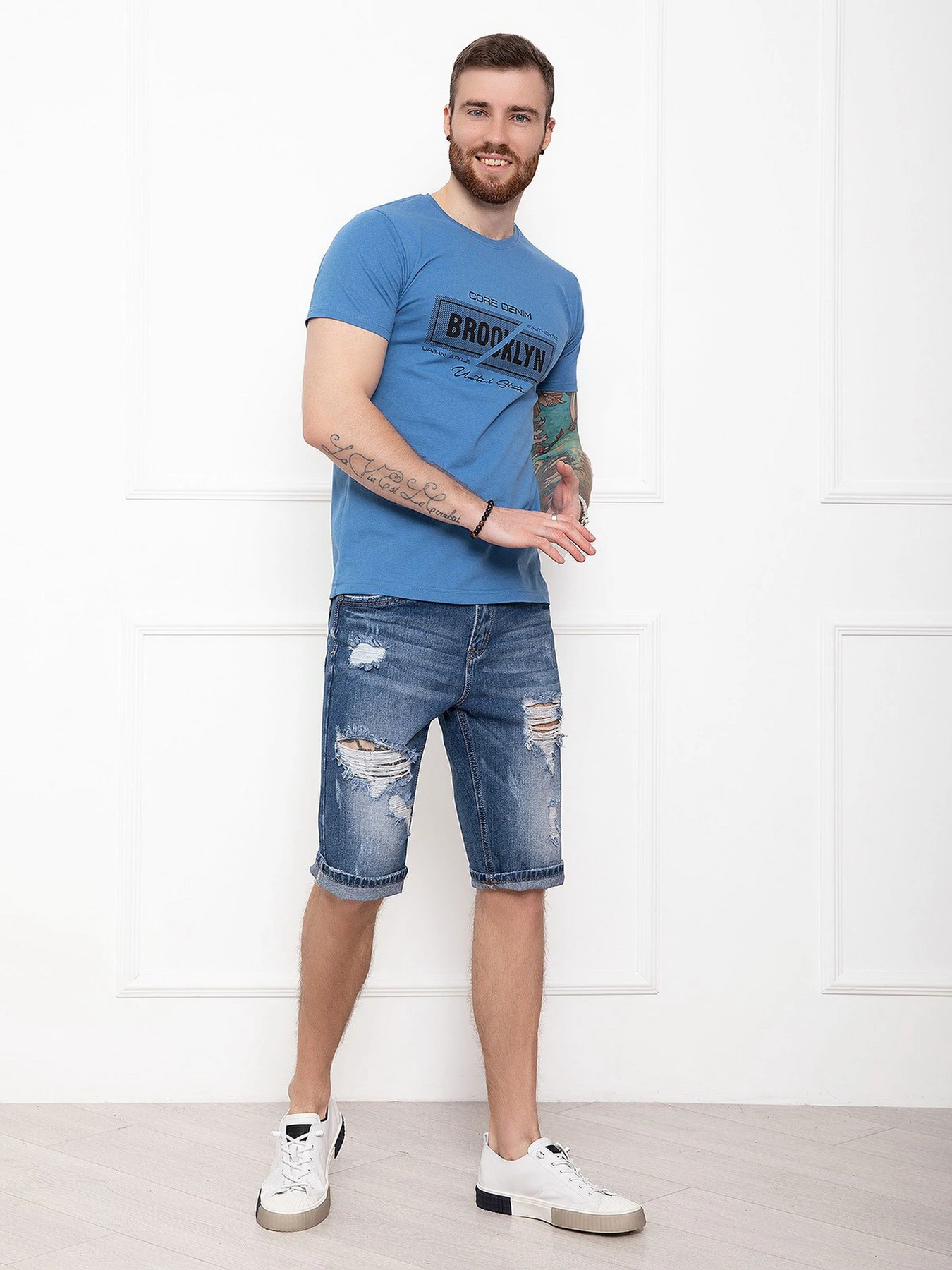 Шорты ISSA Plus модель GN4-27_blue Шорты ISSA Plus модель GN4-27_blue Фото