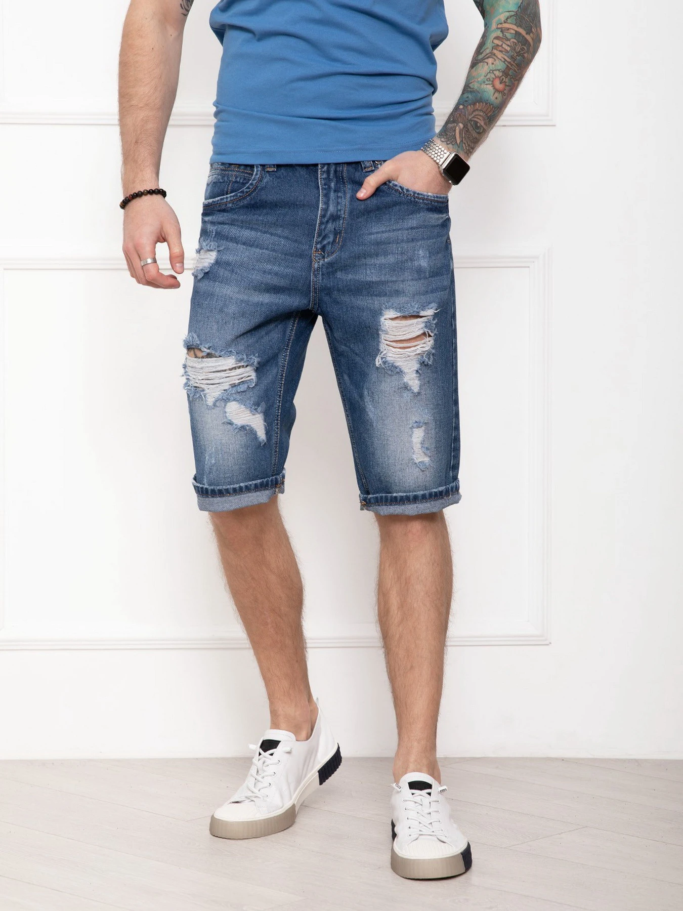 Шорты ISSA Plus модель GN4-27_blue Шорты ISSA Plus модель GN4-27_blue Фото