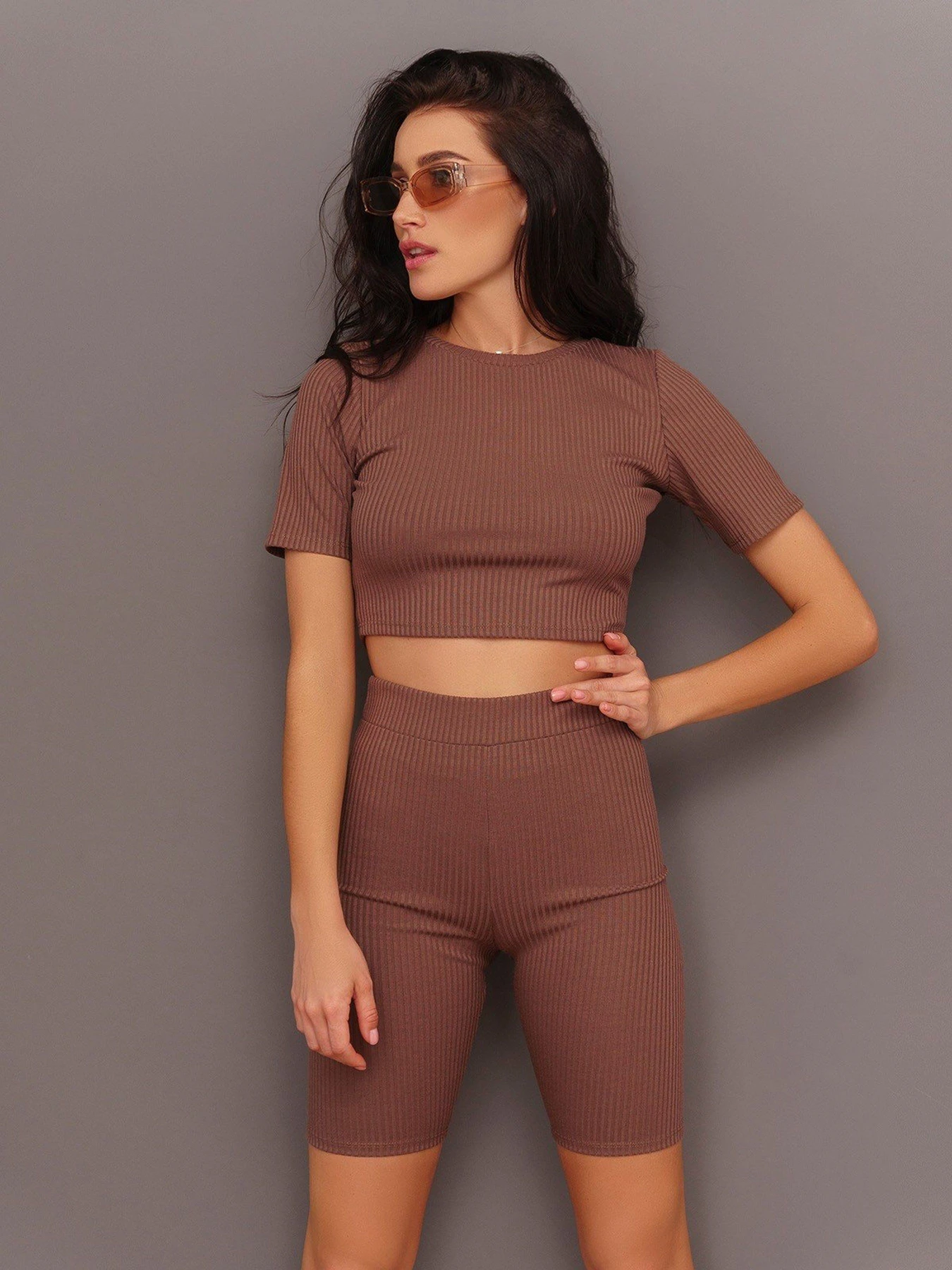 Костюмы ISSA Plus модель 13280_brown Фото