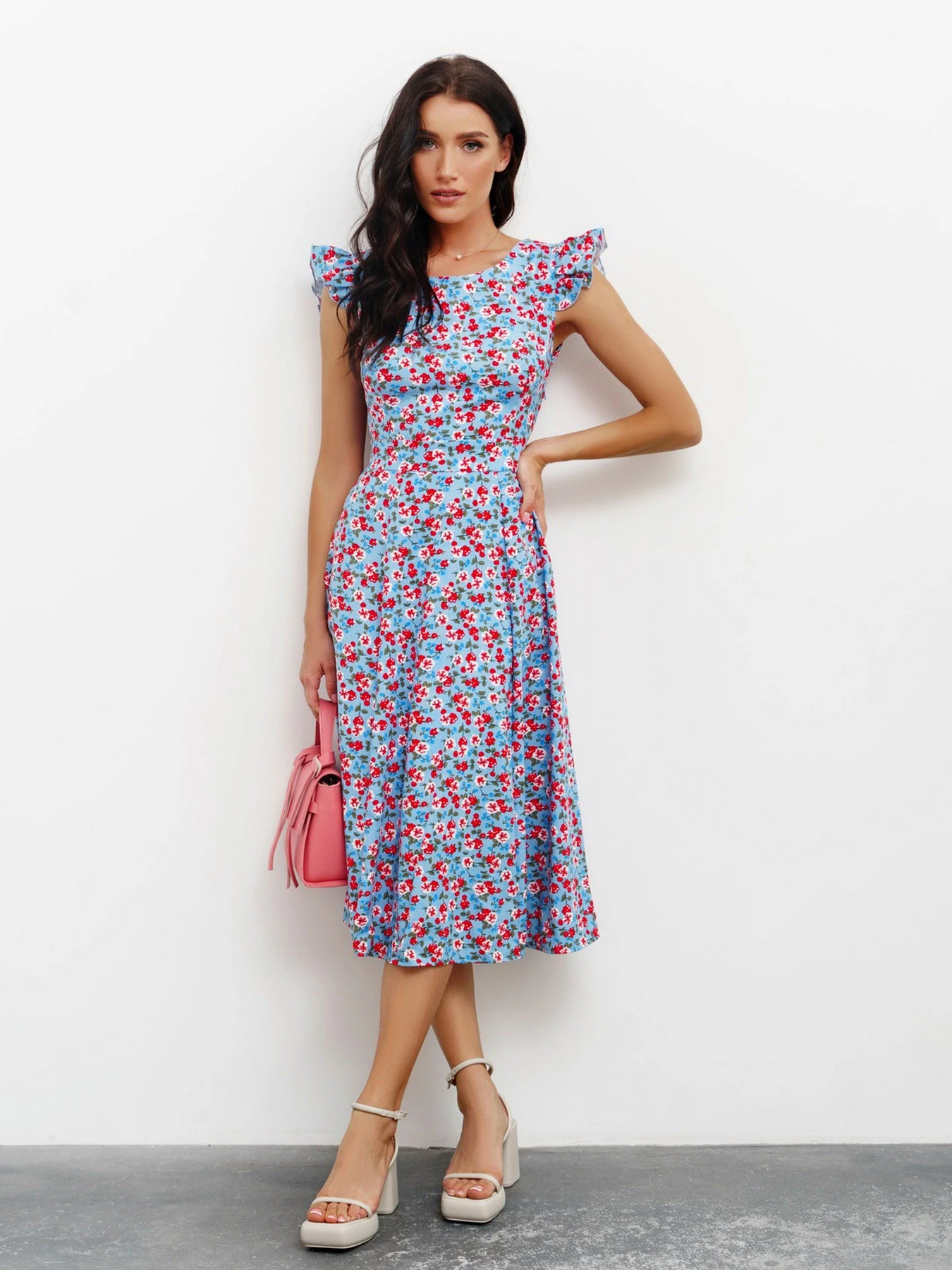 Платья ISSA Plus модель 13422_blue Платья ISSA Plus модель 13422_blue Фото